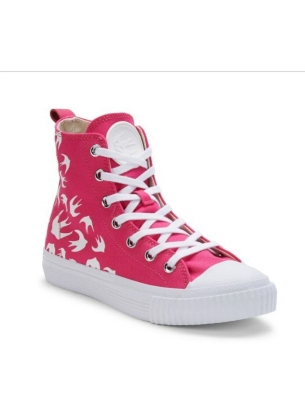 Alexander McQueen Nwt Pink High Tops Size 8 - Picture 5 of 11